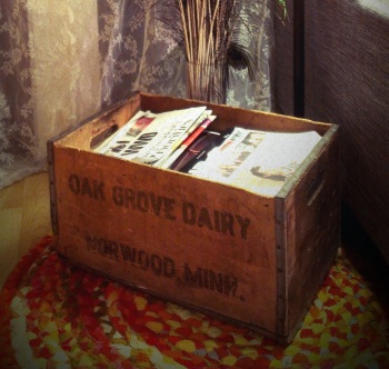 My Vintage Find - Old Oak Grove Dairy Wood Box 